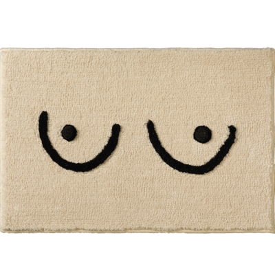 Modern Bosom Bath Mat, soft and absorbent, stylish design, perfect for any bathroom decor, enhances comfort and elegance.