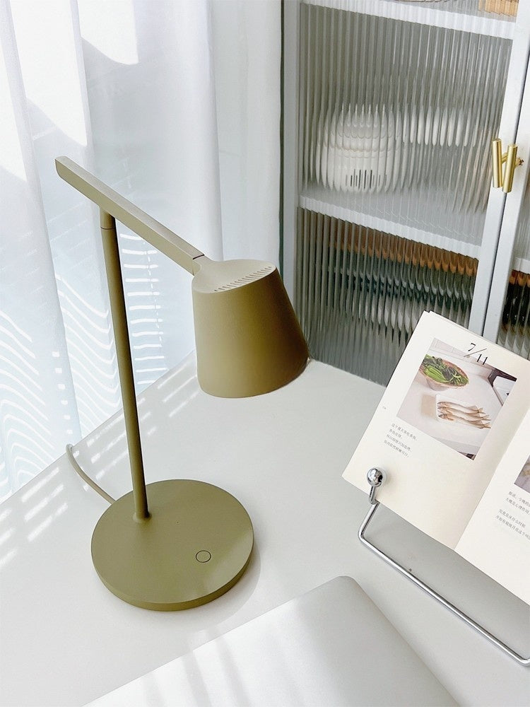 Nehal Table Lamp: Modern, chic, dimmable task lamp in four colorways.