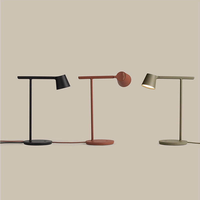 Nehal Table Lamp: Modern, chic, dimmable task lamp in four colorways.