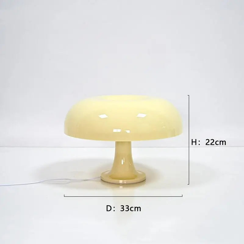 48698096255282Bright modern acrylic table lamp in mushroom shape, available in various colorways - Domus Forge