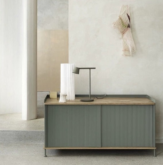 Nehal Table Lamp: Modern, chic, dimmable task lamp in four colorways.