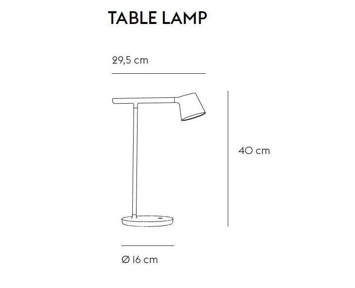 Nehal Table Lamp: Modern, chic, dimmable task lamp in four colorways.