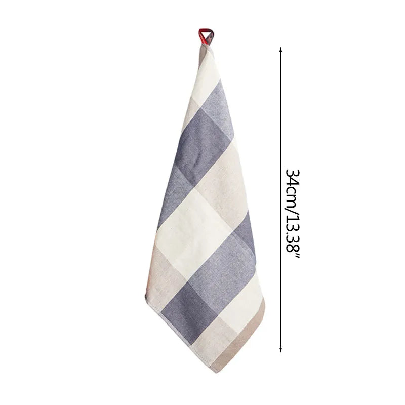 Iris Plaid Kitchen Towel