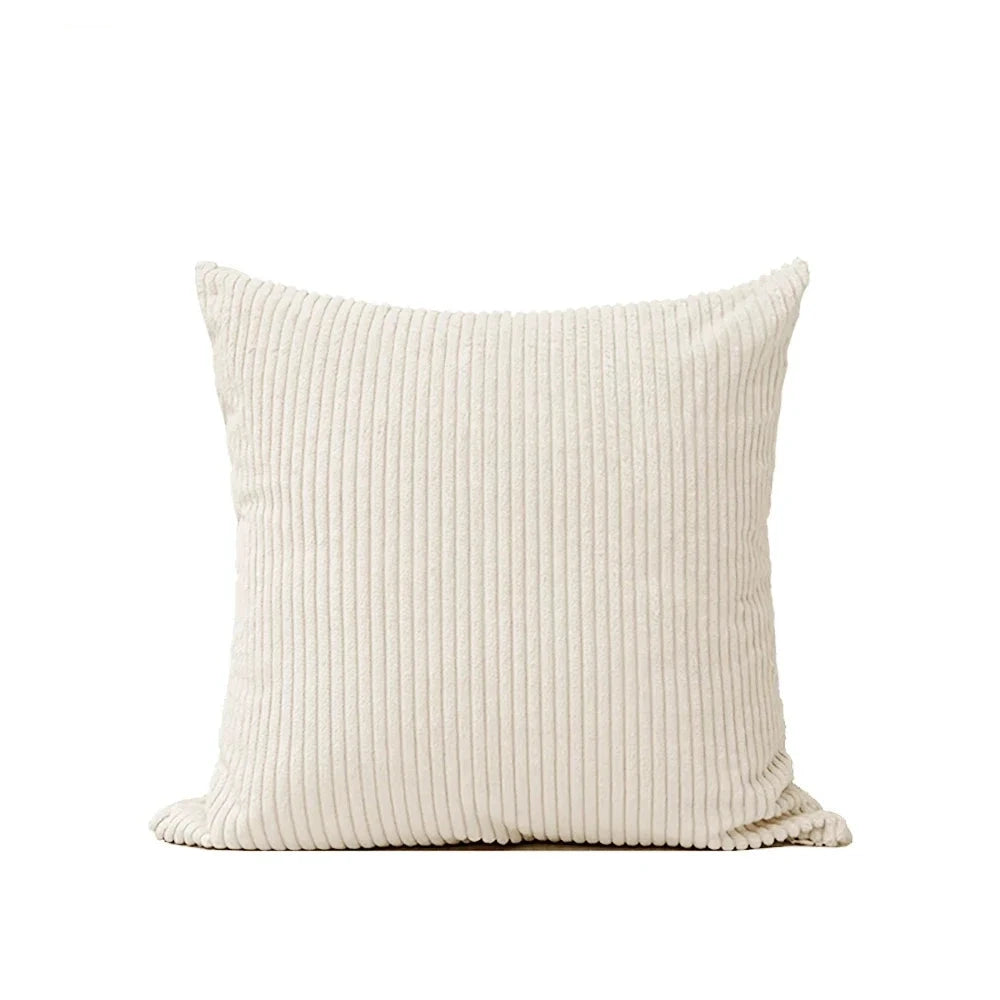 An elegant Elijah Pillow Cover featuring a soft corduroy feel in various colorways. This square pillow cover is available in multiple sizes and includes a convenient zip closure for easy cleaning. Made from a durable polyester/cotton blend, it’s perfect for updating any room in your home. Ideal for home décor enthusiasts looking to add comfort and style to their living spaces.