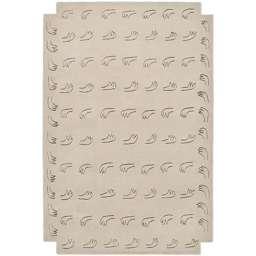 Daphne Rug: Dark Beige, Plush Area Rug with Graphic Detailing, Chic Polyester Construction